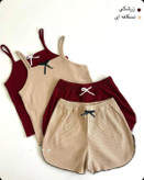 ست تاپ و شورتک پاپیون