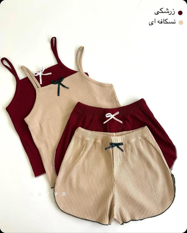 ست تاپ و شورتک پاپیون