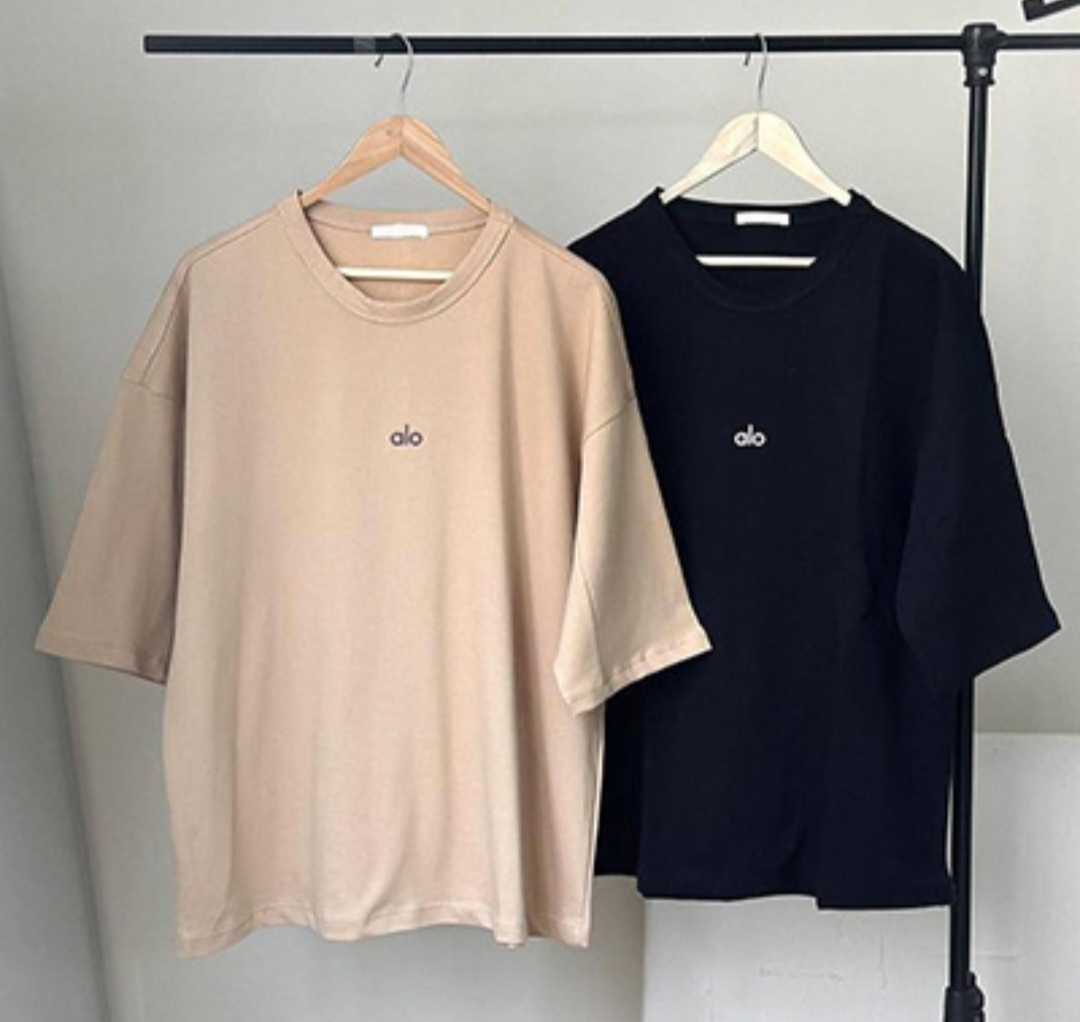 تیشرت یقه گرد طرح alo