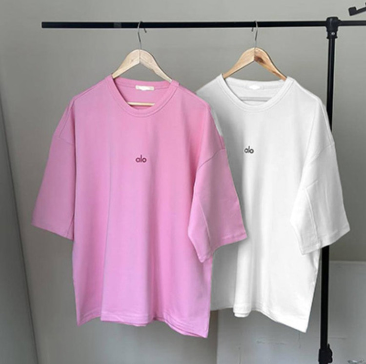 تیشرت یقه گرد طرح alo