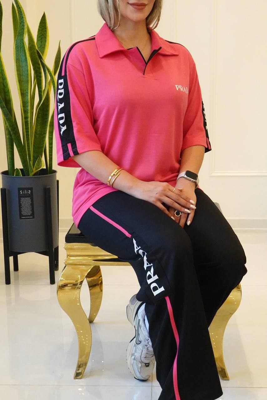 ست زنانه لانگ یقه مردانه و شلوار