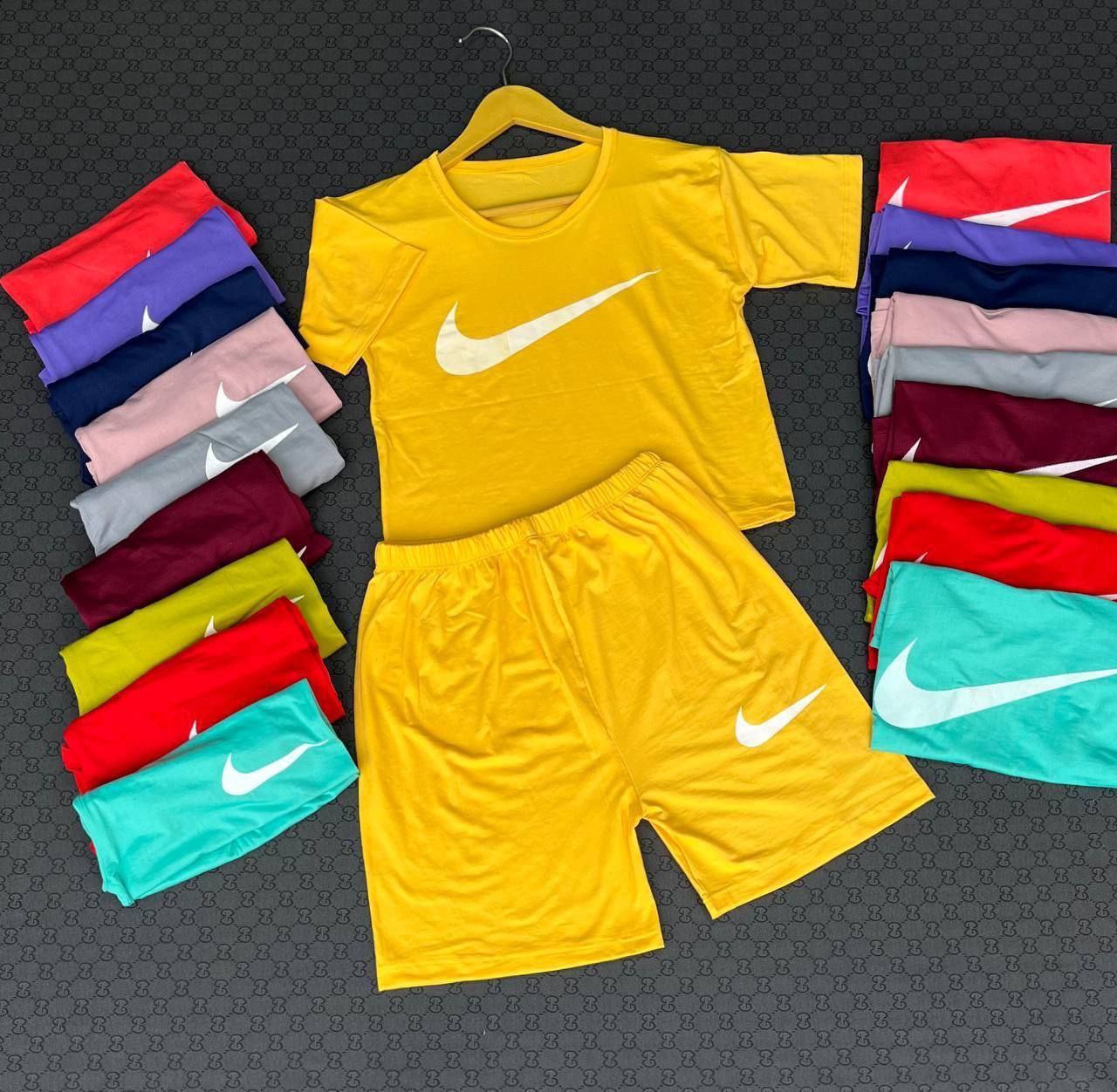 ست کراپ و شورتک نایک زنانه و دخترانه