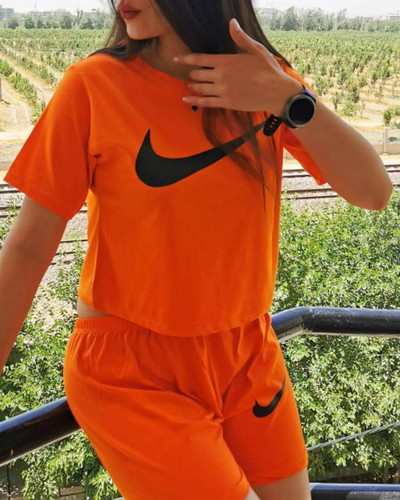 ست کراپ و شورتک نایک زنانه و دخترانه