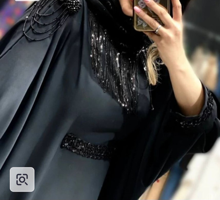مانتو عبایی سردوش دار و قواره دار