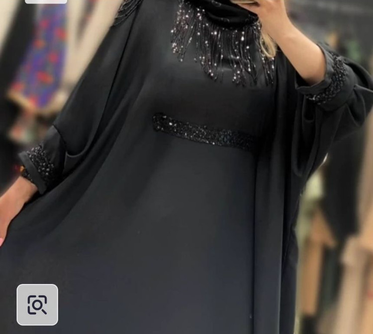 مانتو عبایی سردوش دار و قواره دار
