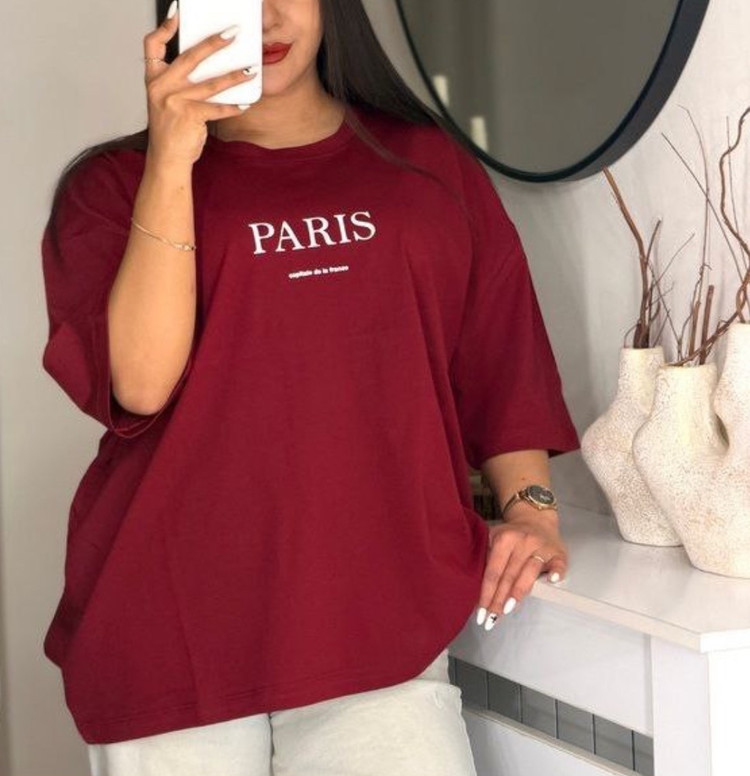 تیشرت باکسی Paris