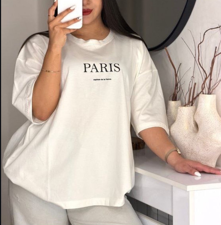 تیشرت باکسی Paris